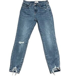 Pistola Distressed Skinny Jeans. Raw hem. Size 26